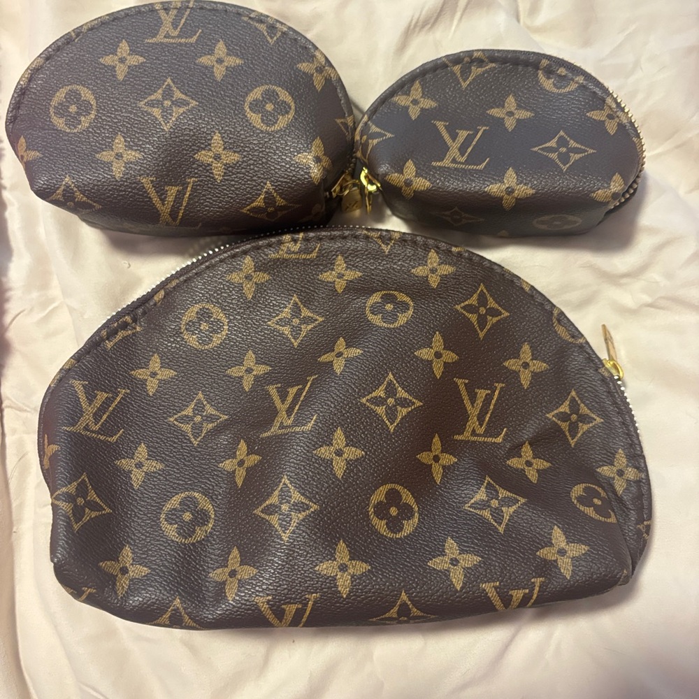 3 piece cosmetic pouches